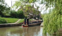 Canal boat team building photo