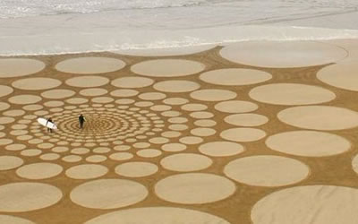 Giant Sand Art Team Building Event Image